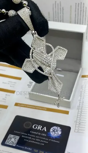 VVS Moissanite Diamond Rosary Pendant With Round Ball Necklace