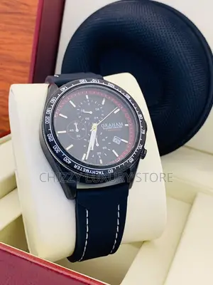 Graham Quality Luxury Genuine Leather Wristwatch