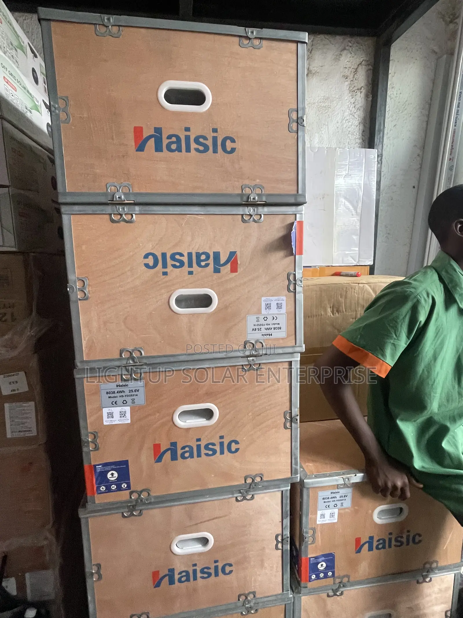 Haisic 8kwh 24v Black Lithium Battery