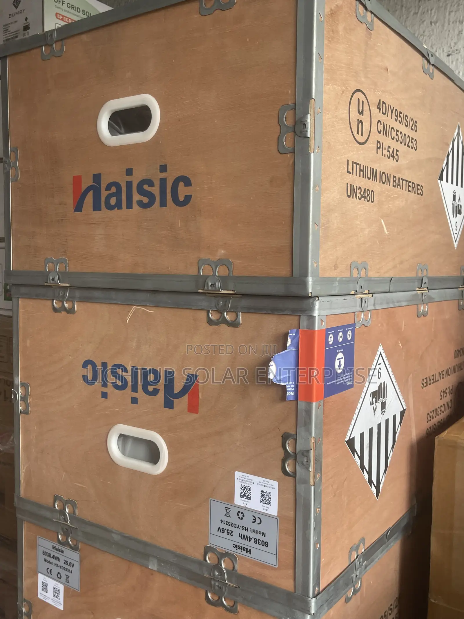 Haisic 8kwh 24v Black Lithium Battery