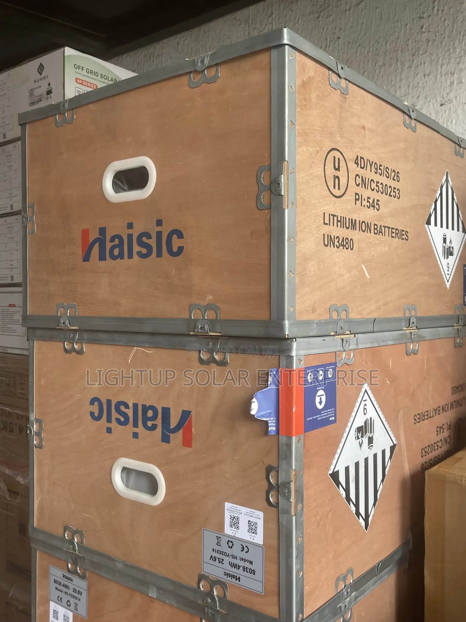Haisic 8kwh 24v Black Lithium Battery