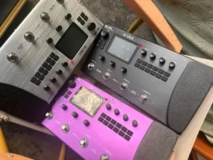 M-Vave Mk 300 Guitar Effect Processor Black Sliver and Pink Colour.