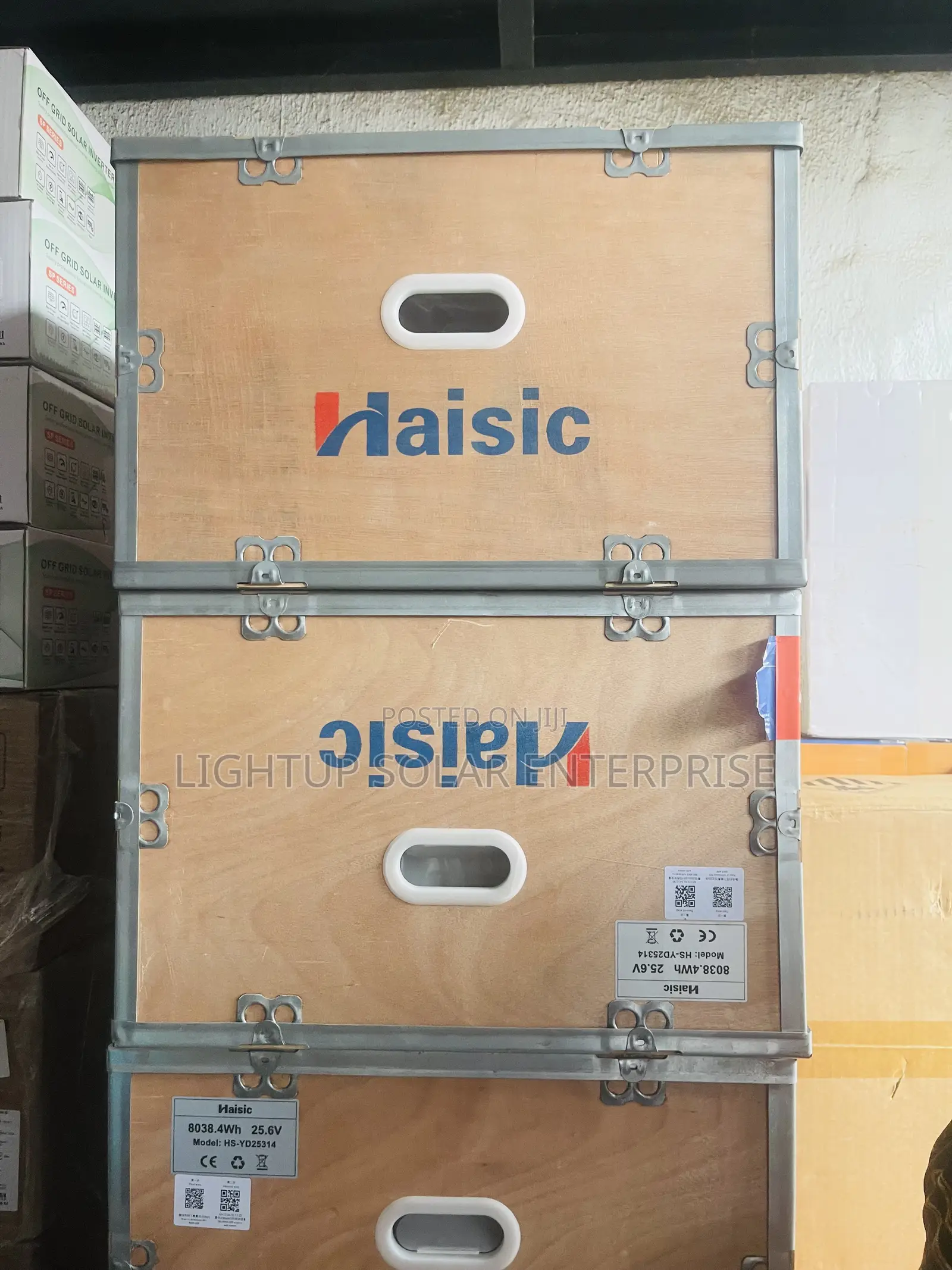 Haisic 8kwh 24v White Lithium Battery