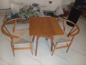 Modern Wooden Dining Table Set With 2 Chairs