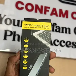 Type C to HDTV 8 in 1 Multifunctional Adapter Docking Station