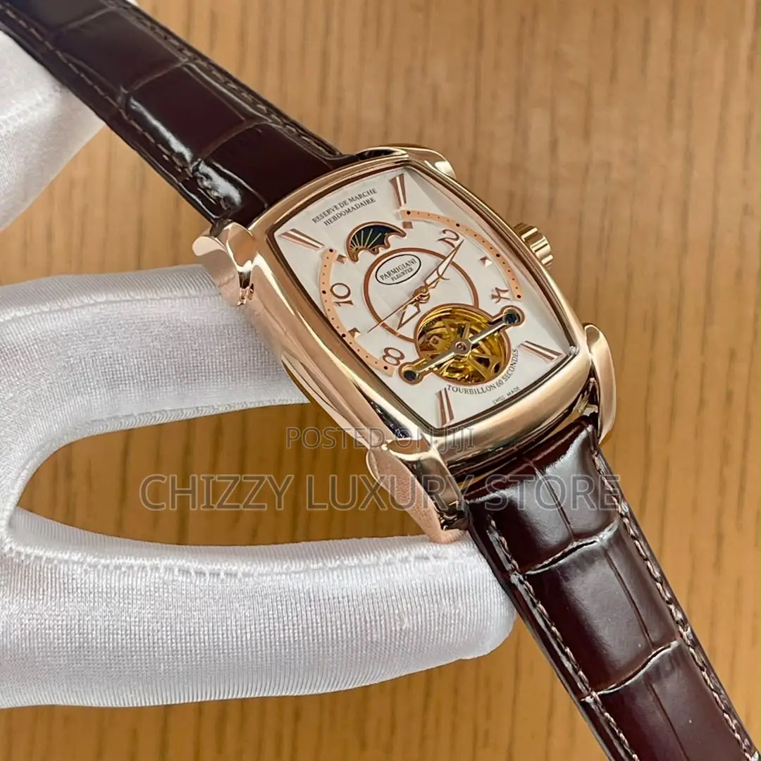 Parmigiani Quality Luxury Men Automatic Engine Wristwatch