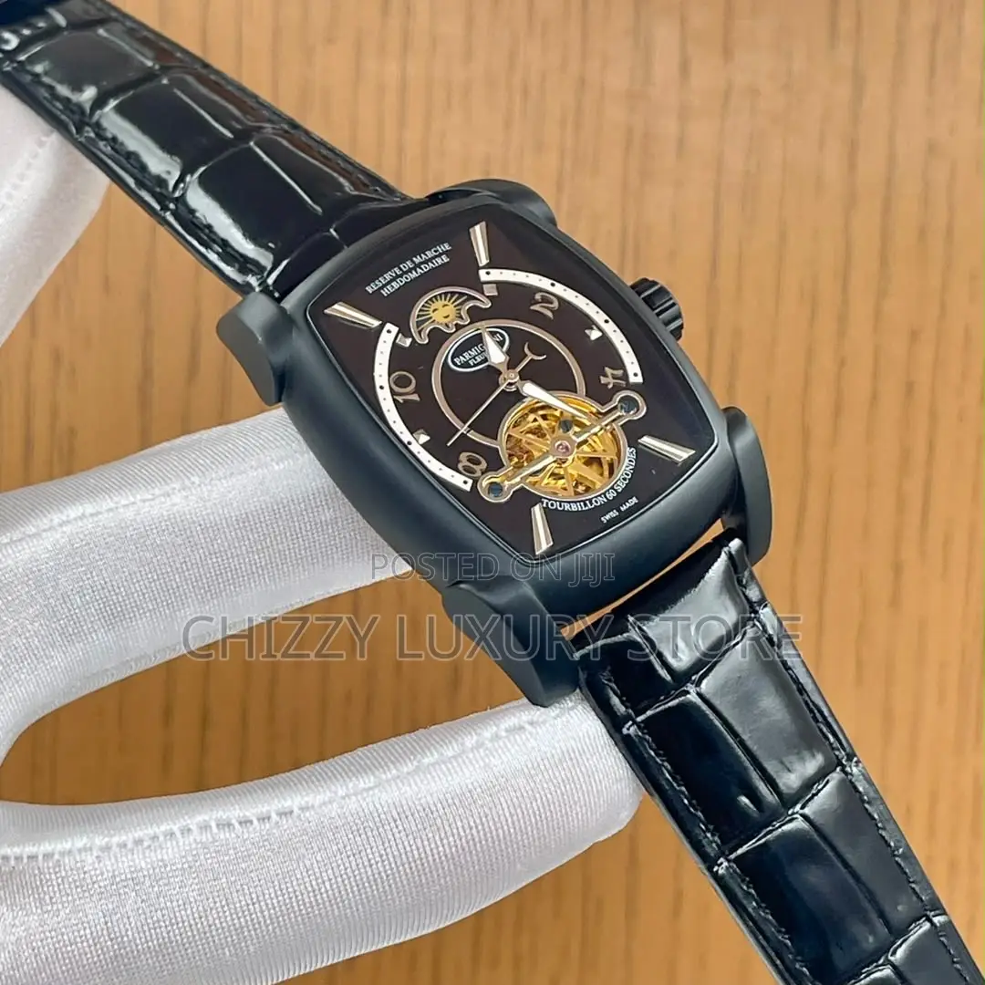 Parmigiani Quality Luxury Men Automatic Engine Wristwatch