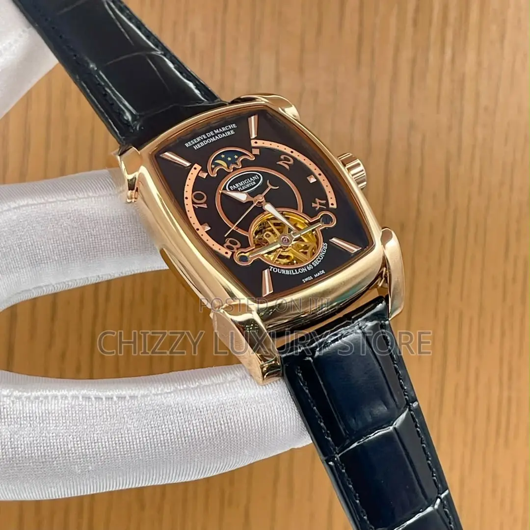Parmigiani Quality Luxury Men Automatic Engine Wristwatch