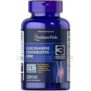 Puritan's Pride Double Strength Glucosamine, Chondroitin, MSM 120caps