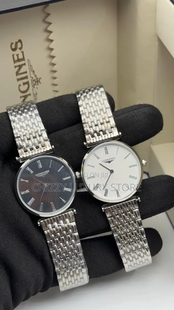 Longines Quality Luxury Men Chain Strap Wristwatch