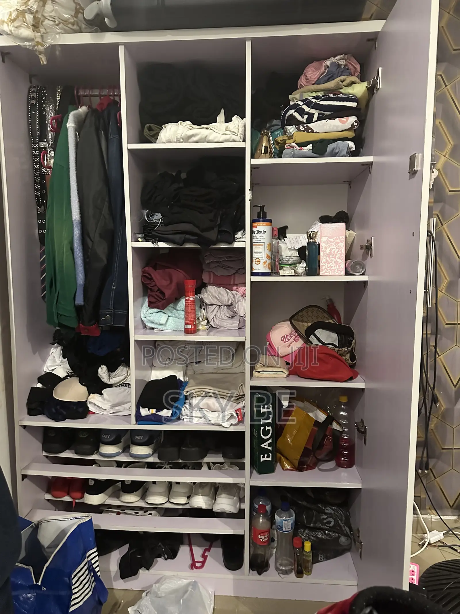Wardrobes.