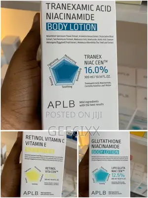 Aplb Body Lotion Tranexamic Retinol Vitamin C Glutathione Niacinamide