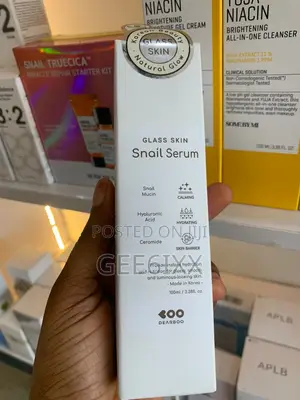 Dearboo Glass Skin Snail Serum 100ml Hyaluronic Ceramide Korean