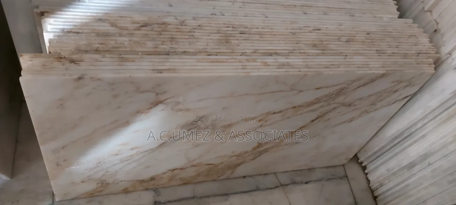 White Golden Carrara Tiles