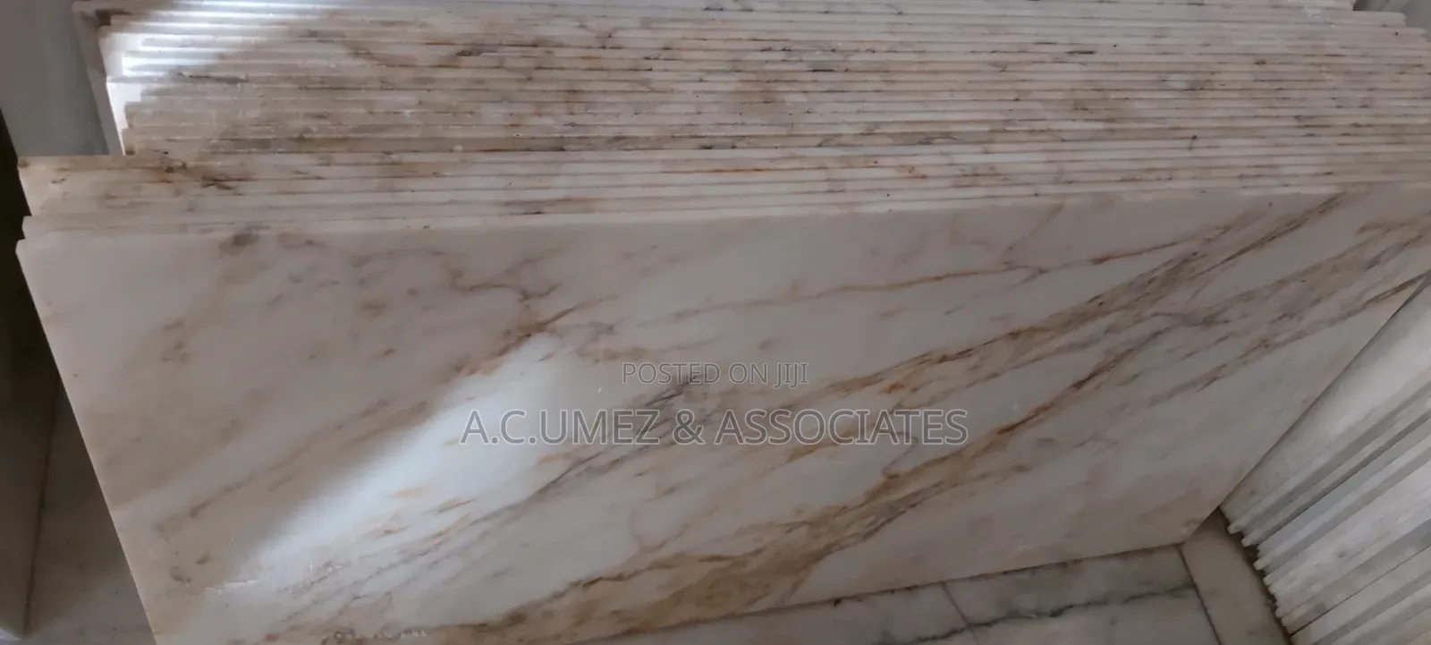White Golden Carrara Tiles