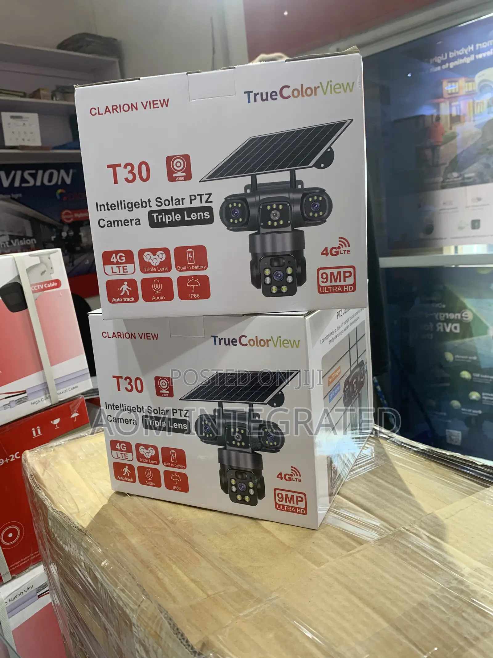 Three Lens V380 PTZ Camera