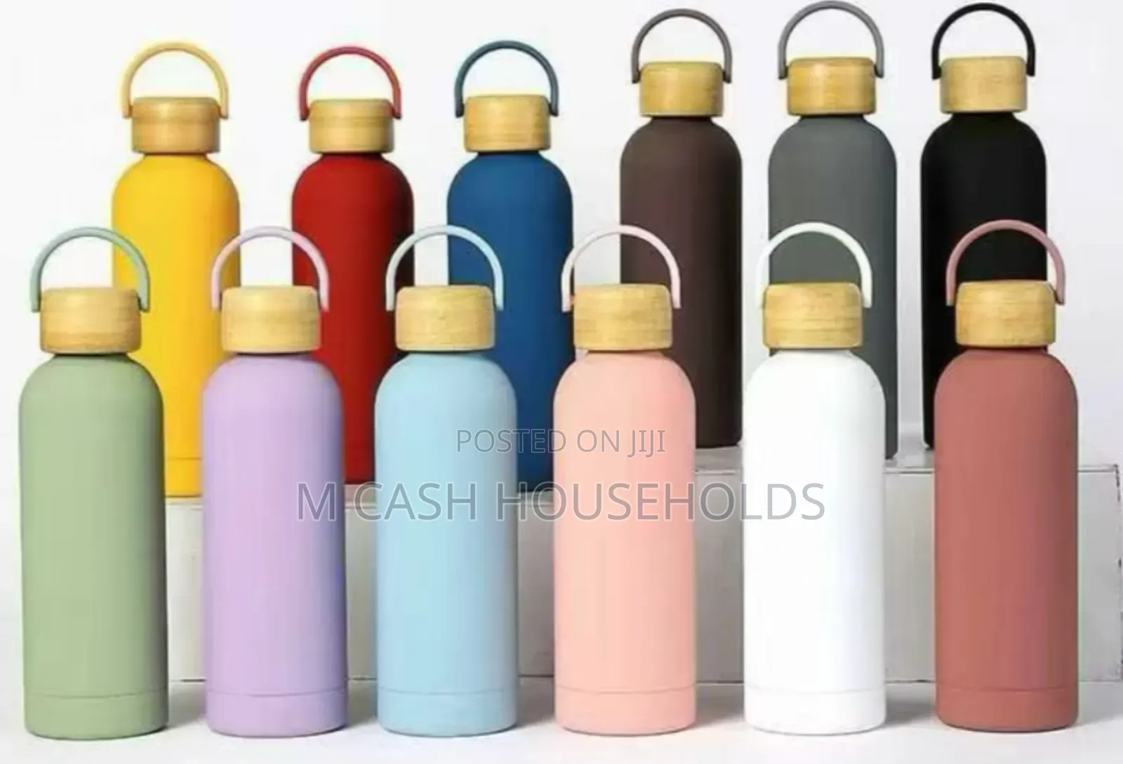 Quality Insulated Water Flask With Bamboo Cover