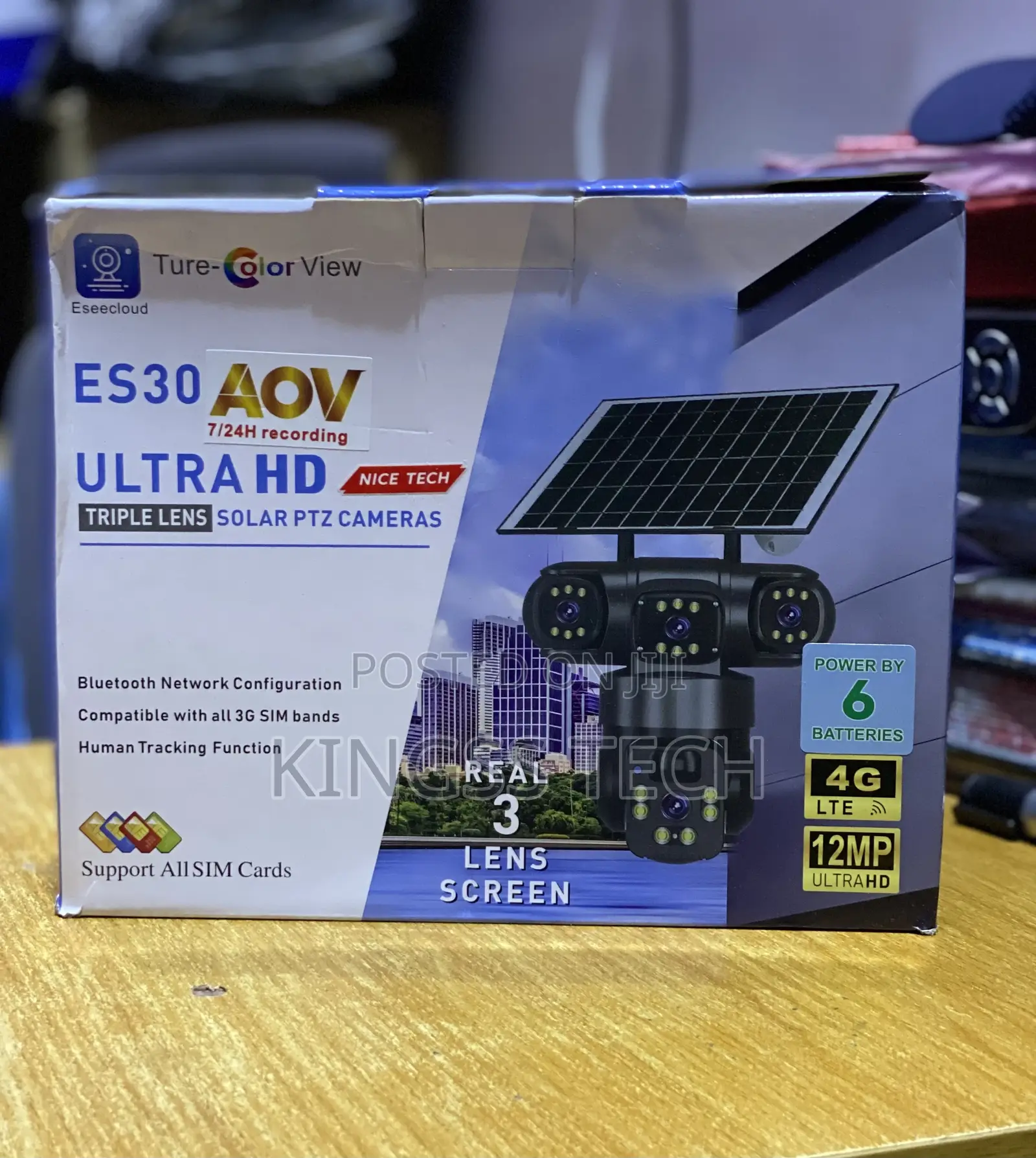 Essecloud Triple Lens Solar Camera Es30
