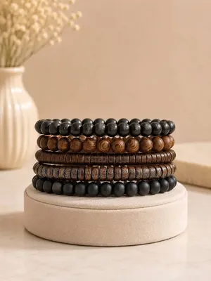 Bohemian Wooden Wrist Bands