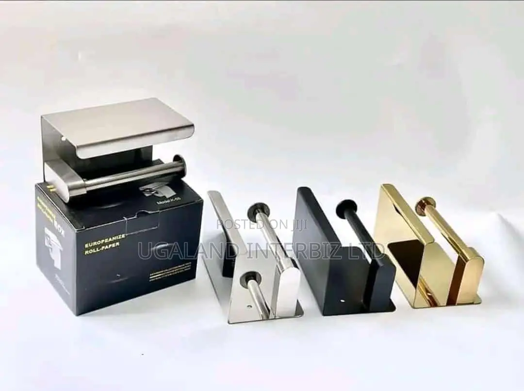 Modern Toilet Paper Holder With Top Shelf
