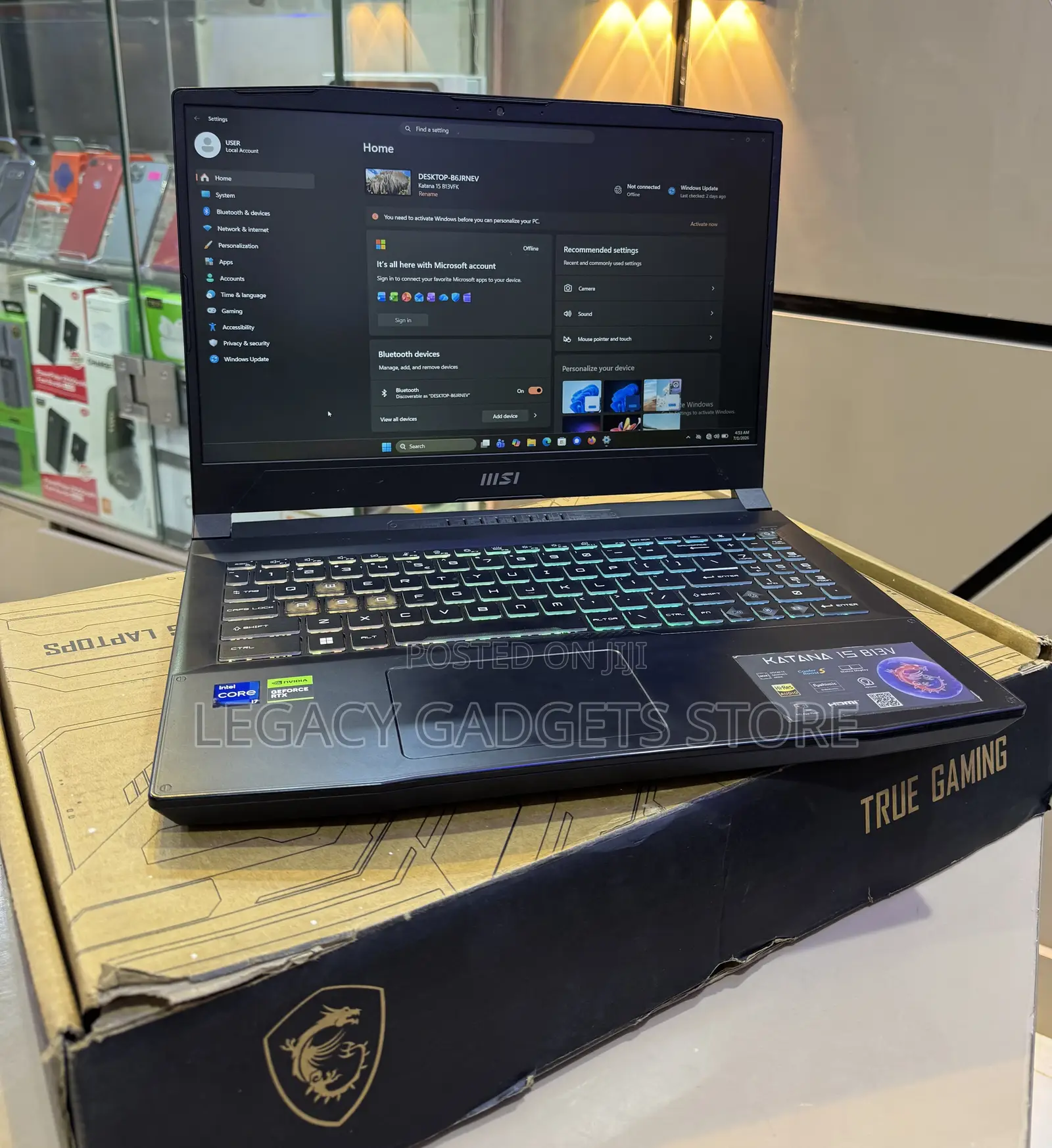 Laptop MSI Katana 15 16GB Intel Core i7 SSD 1T
