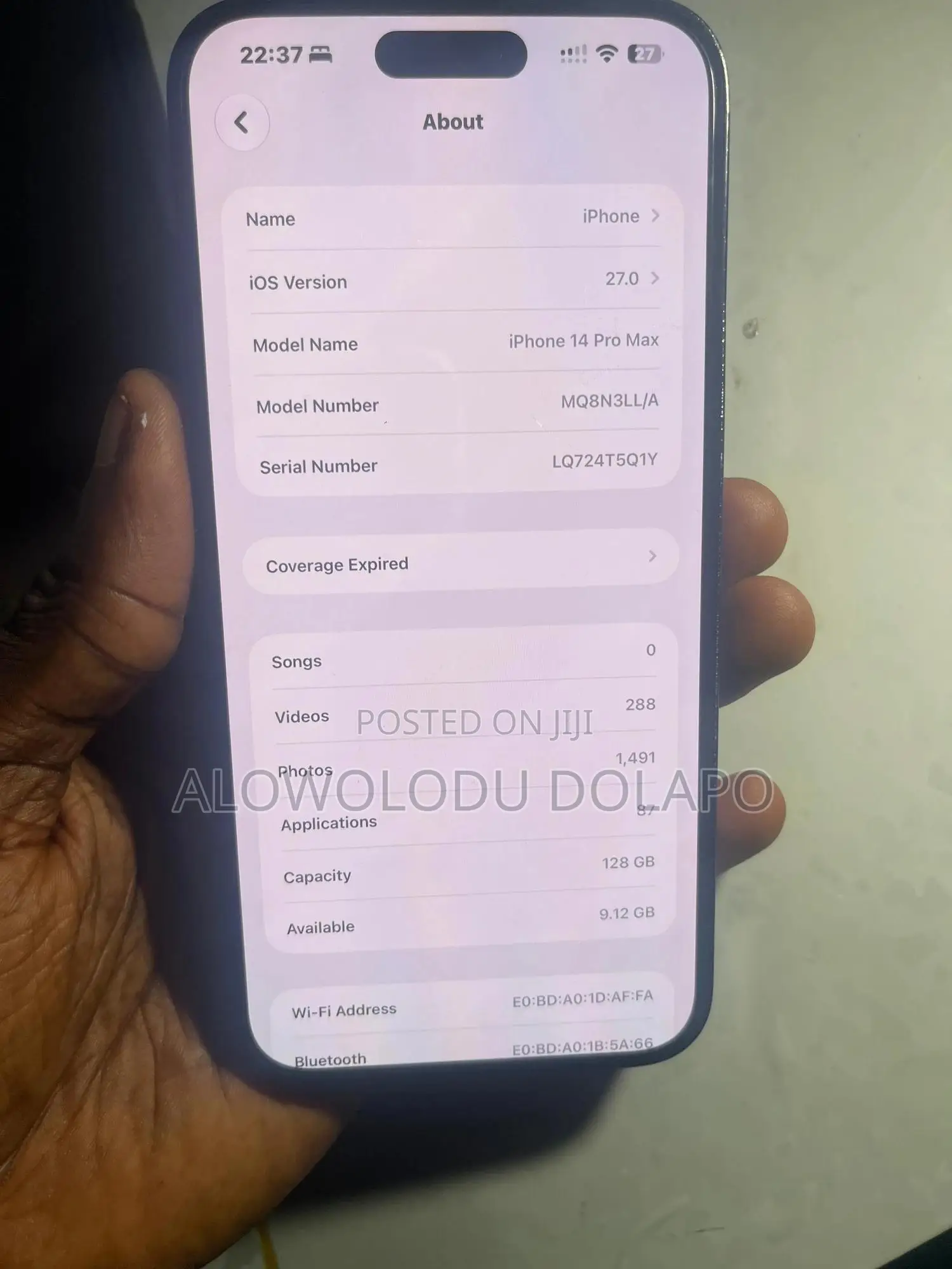 Apple iPhone 14 Pro Max 128 GB Black