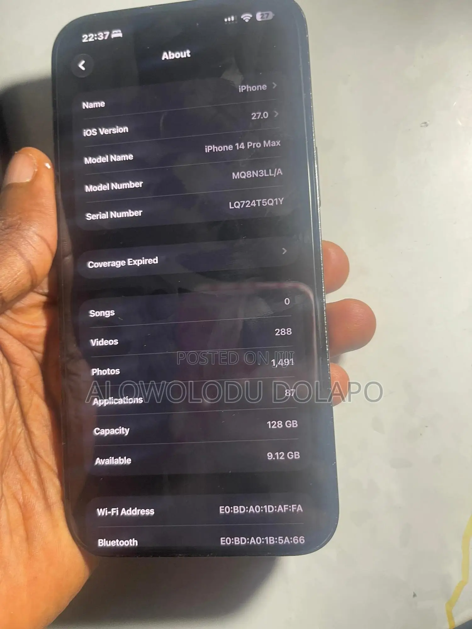 Apple iPhone 14 Pro Max 128 GB Black