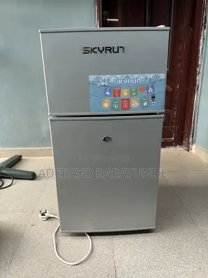Skyrun Double Door Top Mount Fridge 70l Sliver