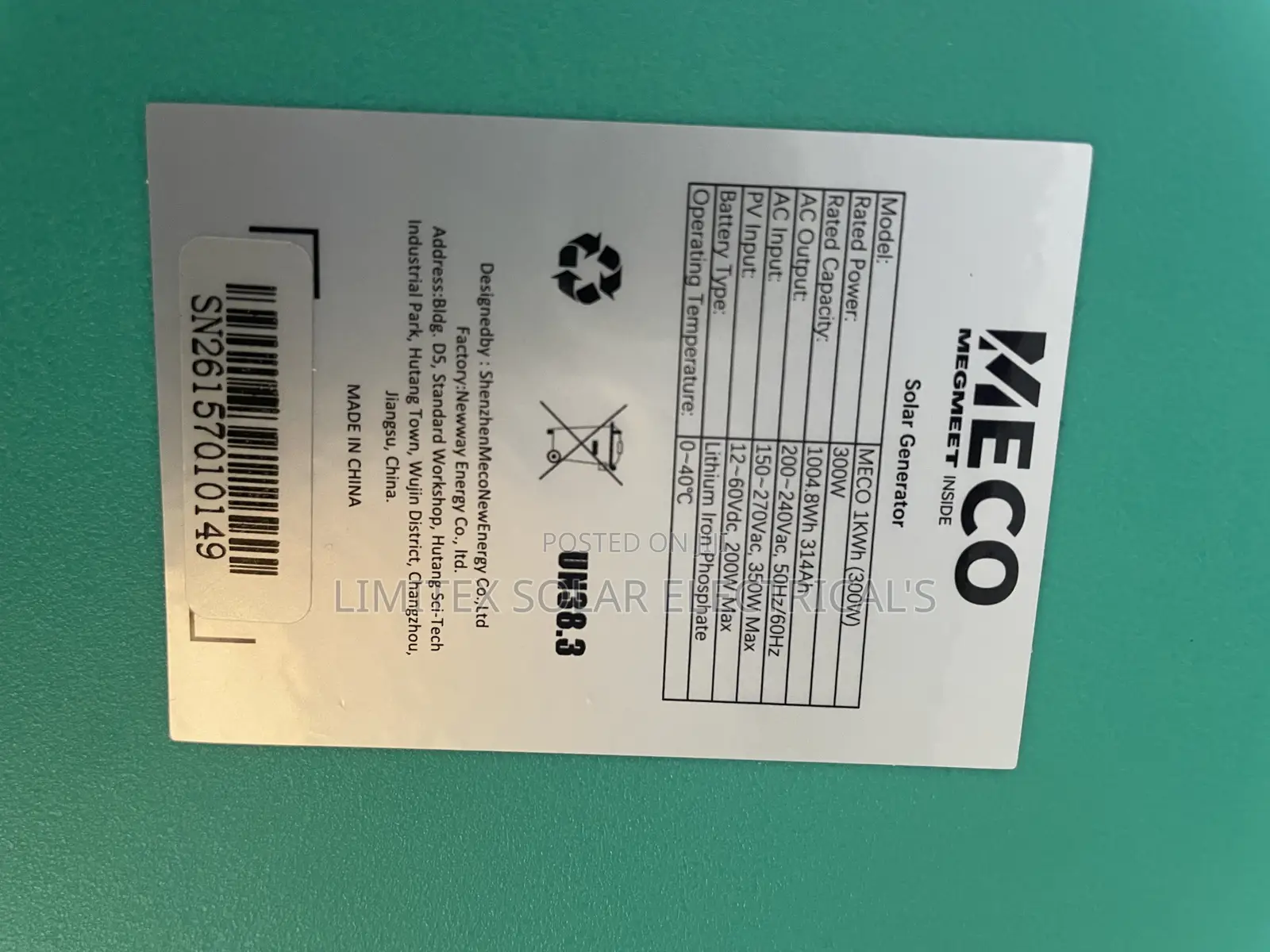 High Quality 1000wh Meco Magnet Solar Generator