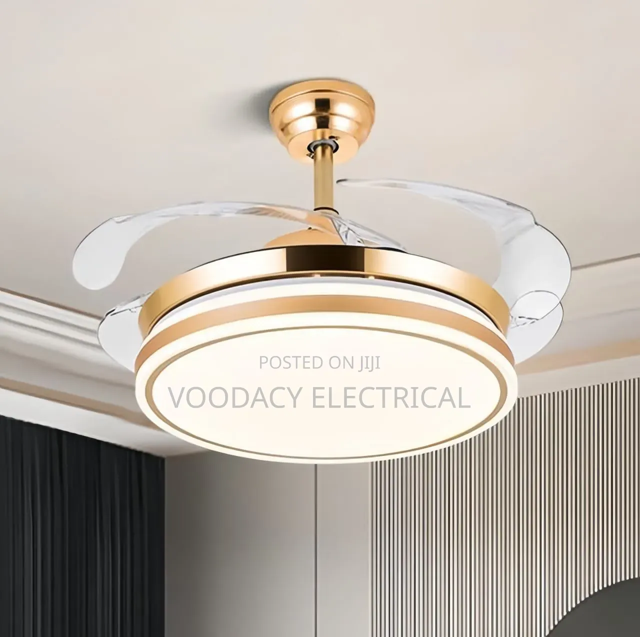 Modern Ceiling Chandelier With Fan