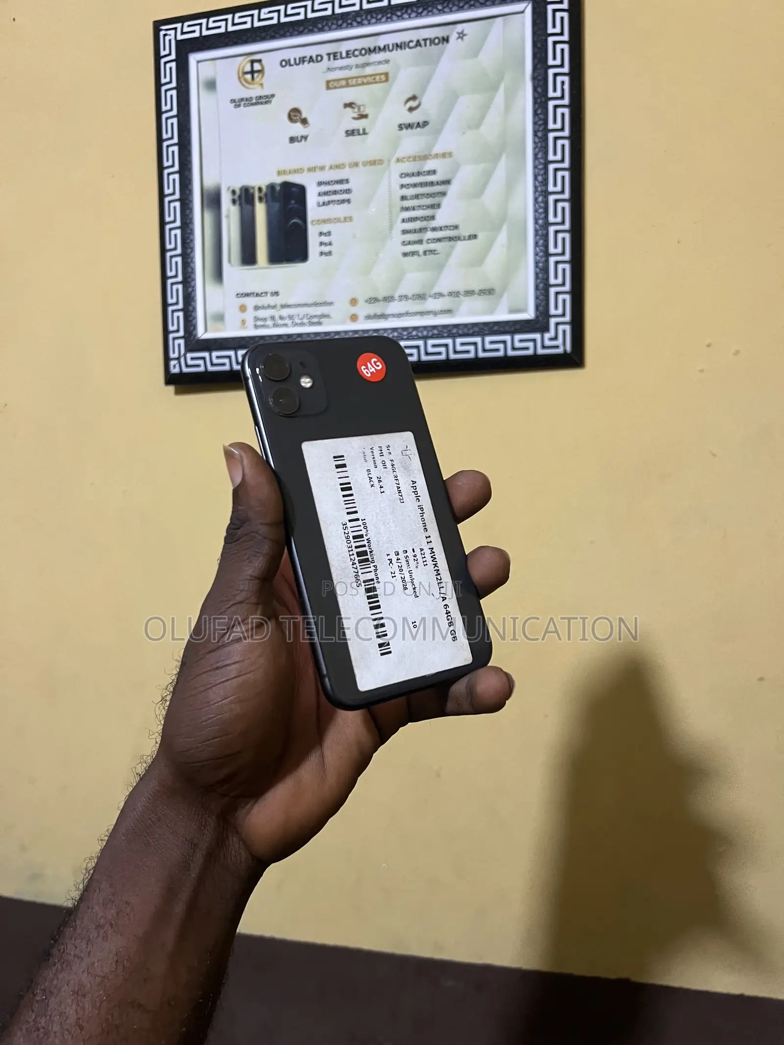 Apple iPhone 11 64 GB Black