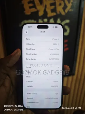 Apple iPhone 15 Plus 128 GB Black