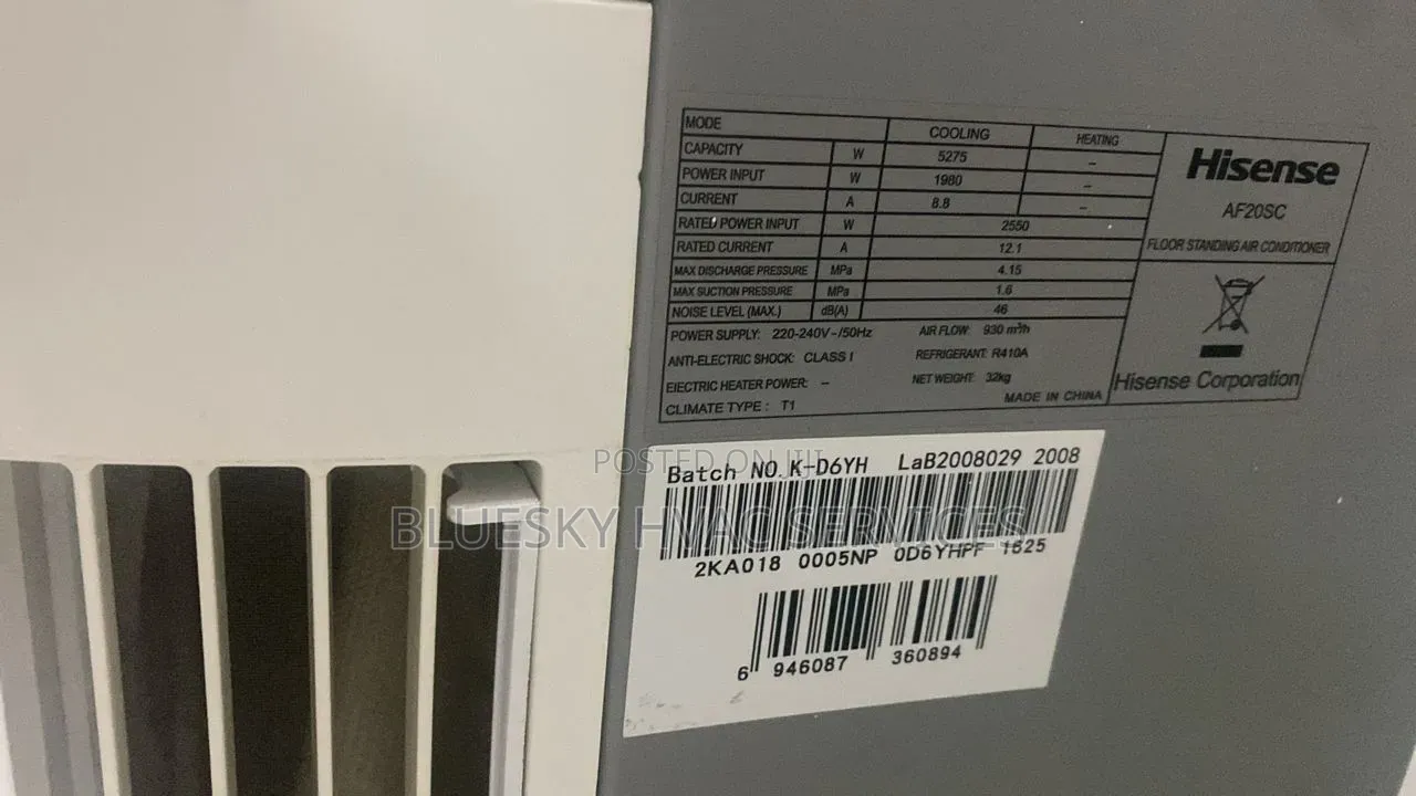 2 Hp Standing Hisense