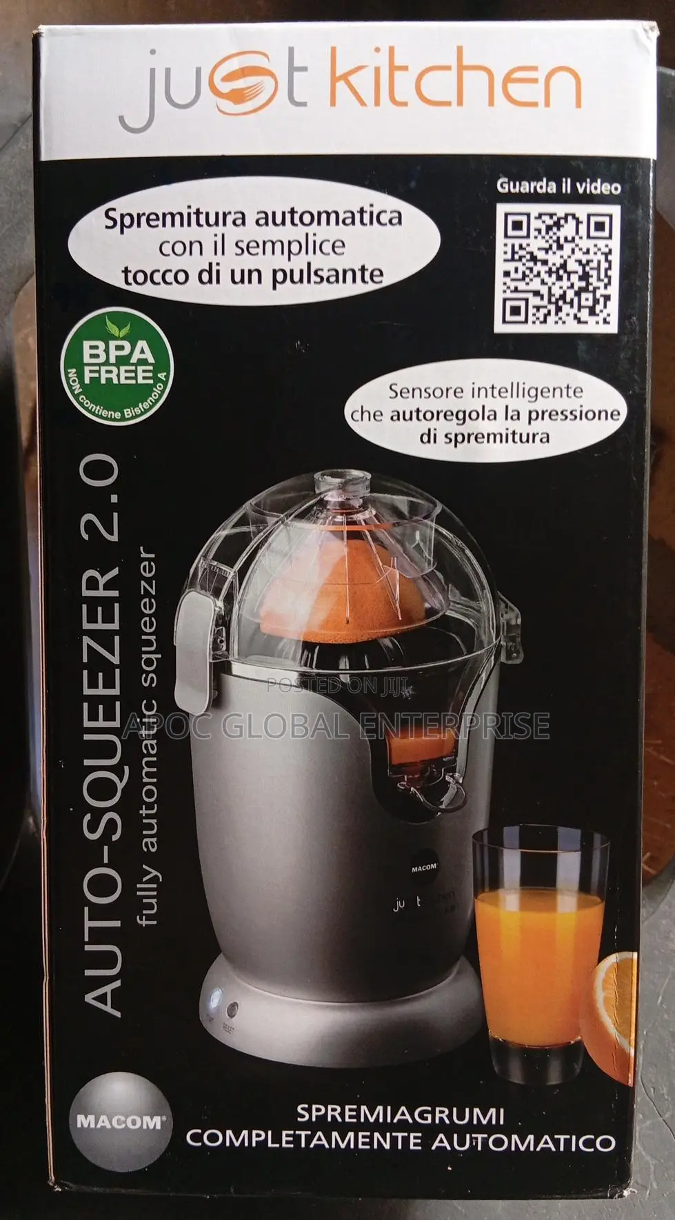 Macom Automatic Squeezer 2.0 Handsfree Electric Citrus Juicer