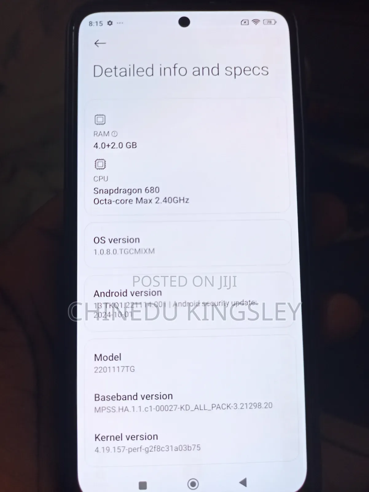 Xiaomi Redmi Note 11 128 GB Black
