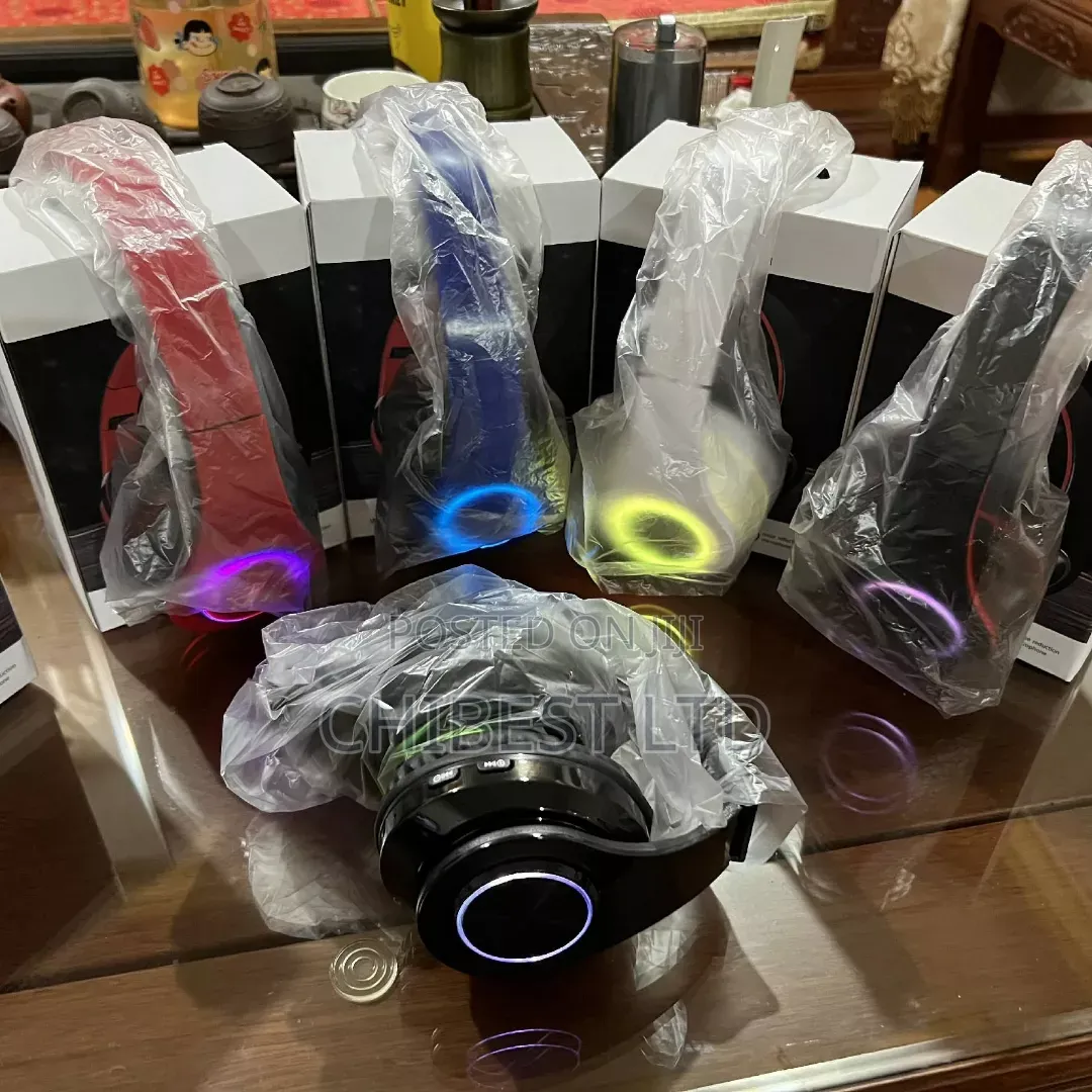 B39 Foldable Wireless Bluetooth Headphone With Rgb Light