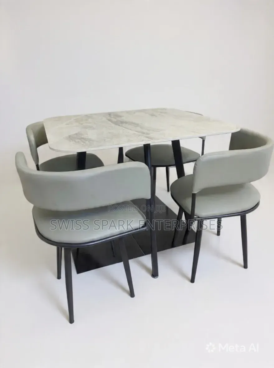 4 Seater Mable Dining Set