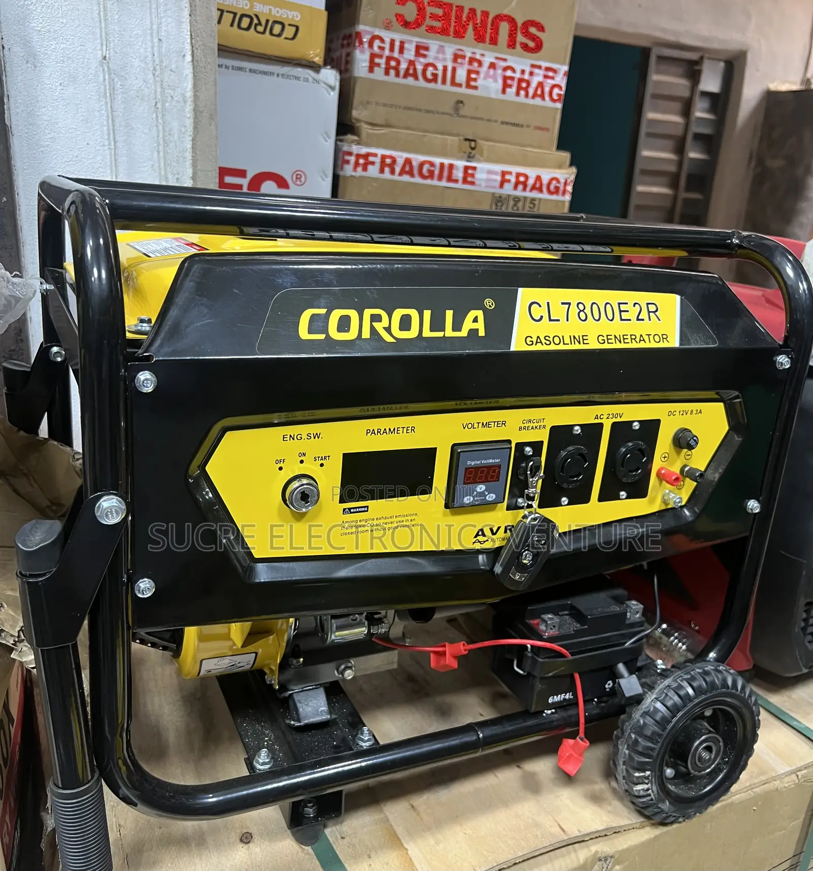 Original Corolla Cl7800e2r 3.5kva Us Generator With 1 Year Warranty