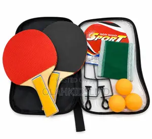 Professional Table Tennis Set – 2 Paddles, Net, 3 Balls Carry Case