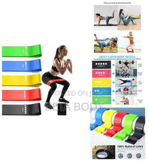 5-Level Latex Resistance Bands Set