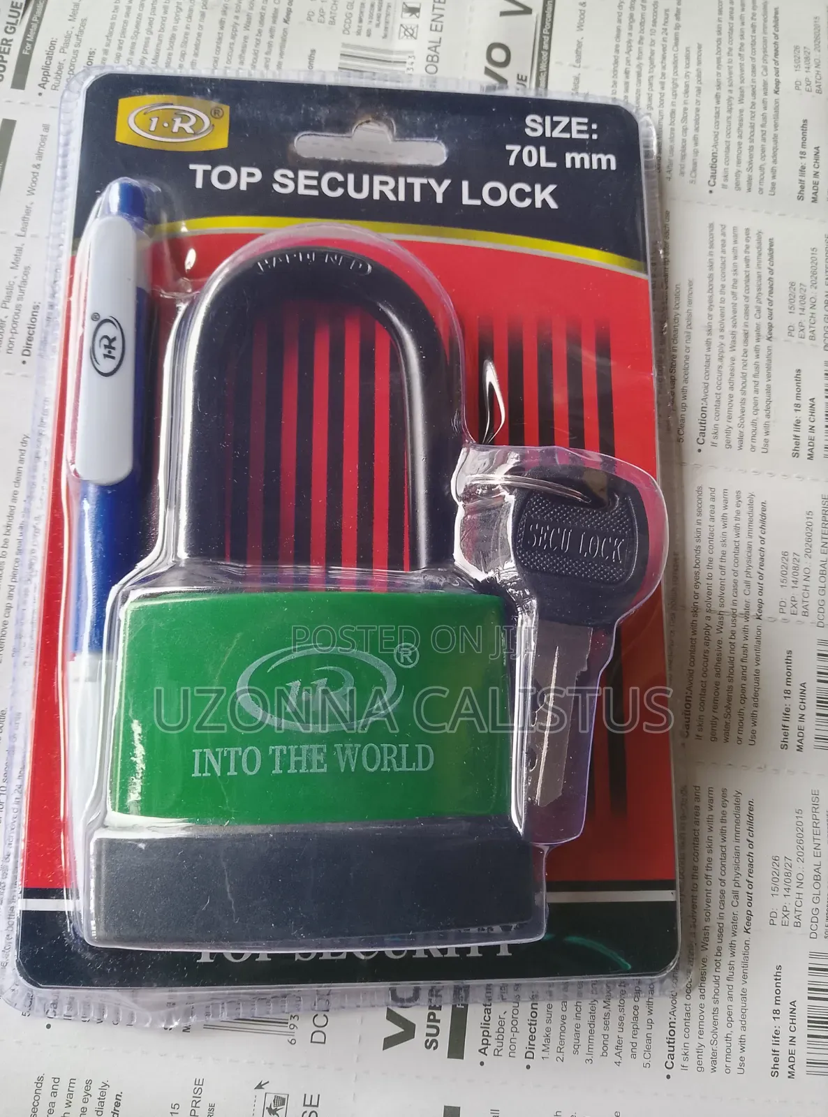 70ml Waterproof Padlock