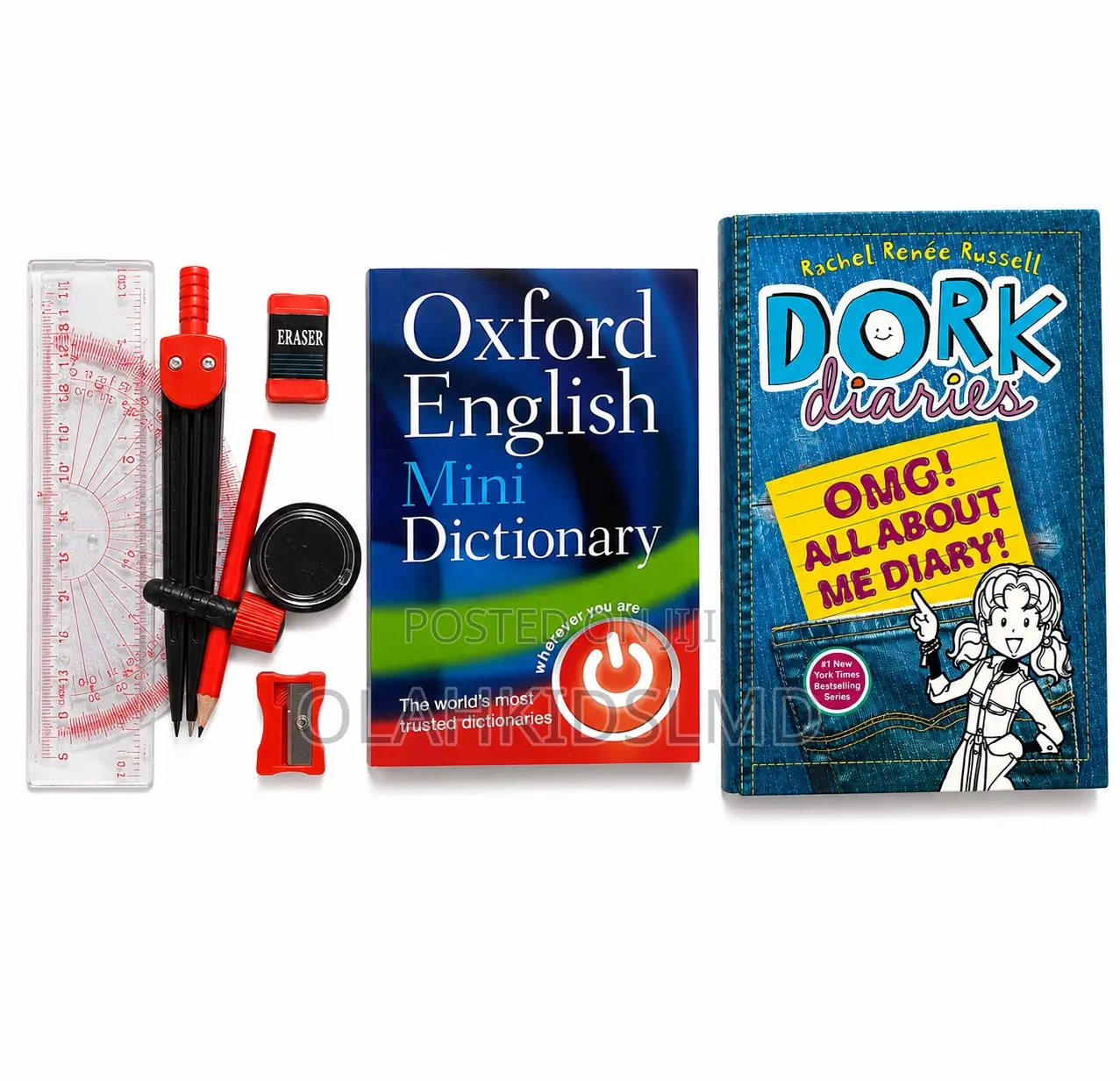 Back-to-School Bundle – Maths Set, Oxford Mini Dictionary Dork D