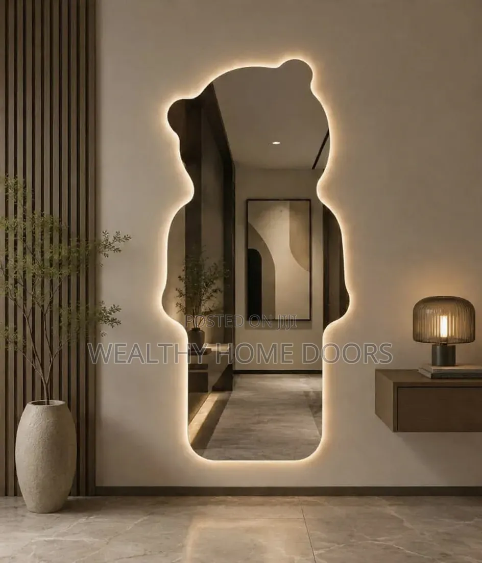 New Modern Bear-Shaped Full-Body Led Backlit Mirror