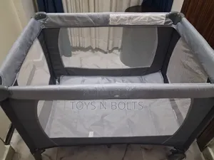 Baby. Cot Play Pen Grey With Grey Base 0 to 36months