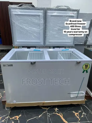 Scanfrost 400l Inverter Double Door Chest Freezer.