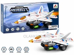 Fighter Robot Transforming Jet – Light Sound Aircraft Toy