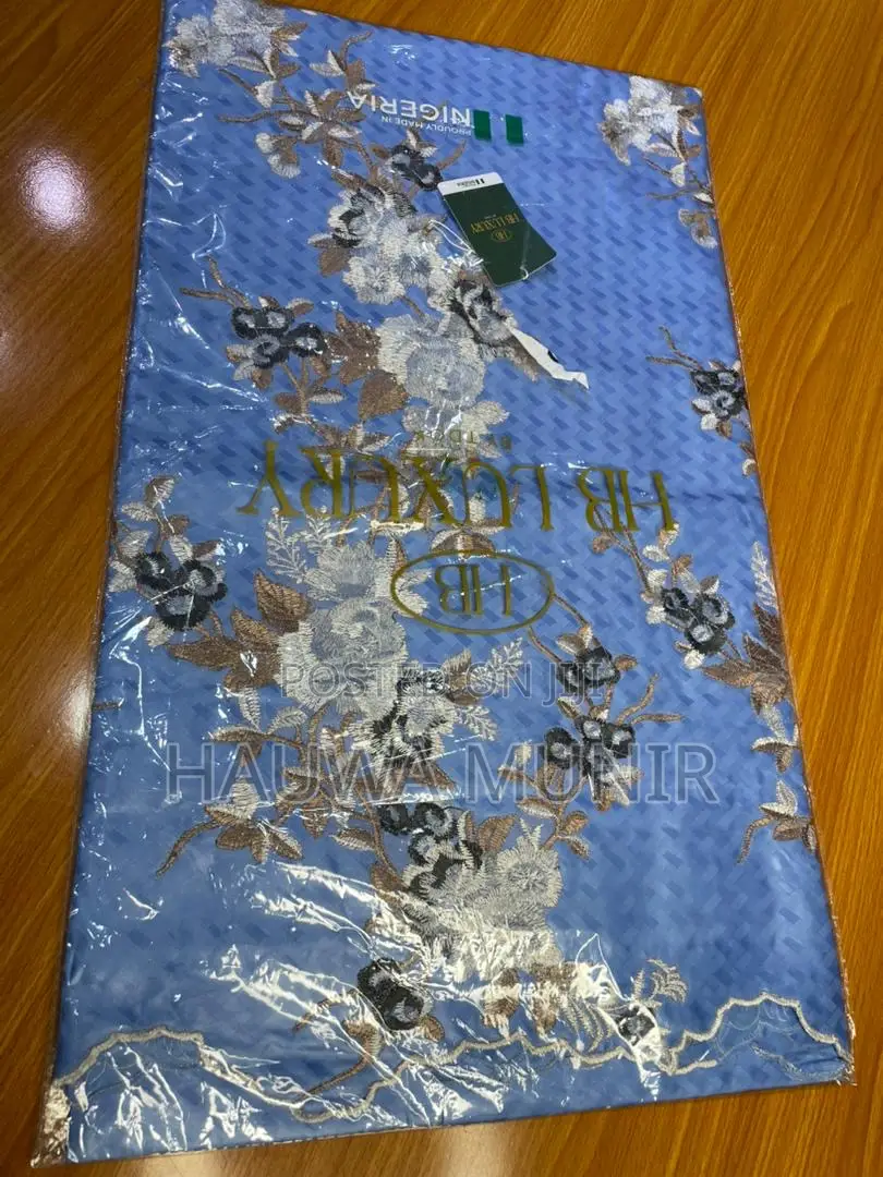 Embroidered Bazin