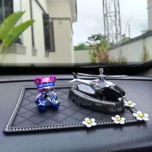 Car Ornaments Car Accessories Solar Airplane Spin When Moving