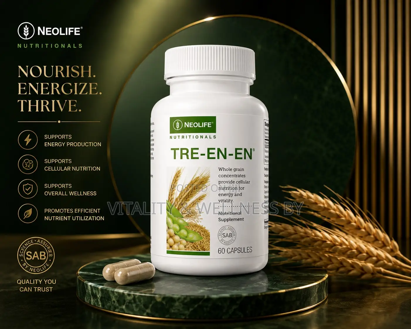 Tre en en Whole Grain Concentrate Supplement 60 Capsules