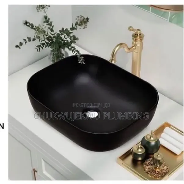 Black Cabinet Basin